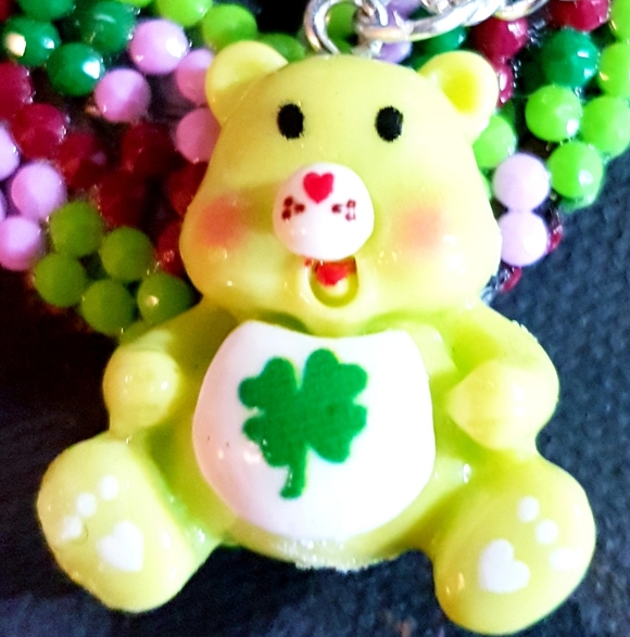 The Lucky Ones Green Bear Necklace Fairy Beary Collection Beaded Handmade (L) - Picture 3 of 15
